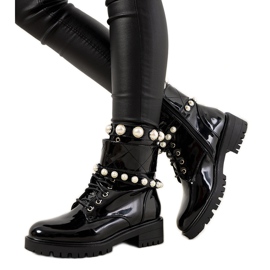 Zapatos Corso de mujer lacados en negro