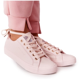 Big Star Zapatillas Mujer Eco-Cuero Cross Jeans HH2R4004C Rosa rosado