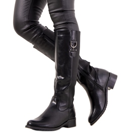 Botas de mujer negras cálidas de Nicolai negro