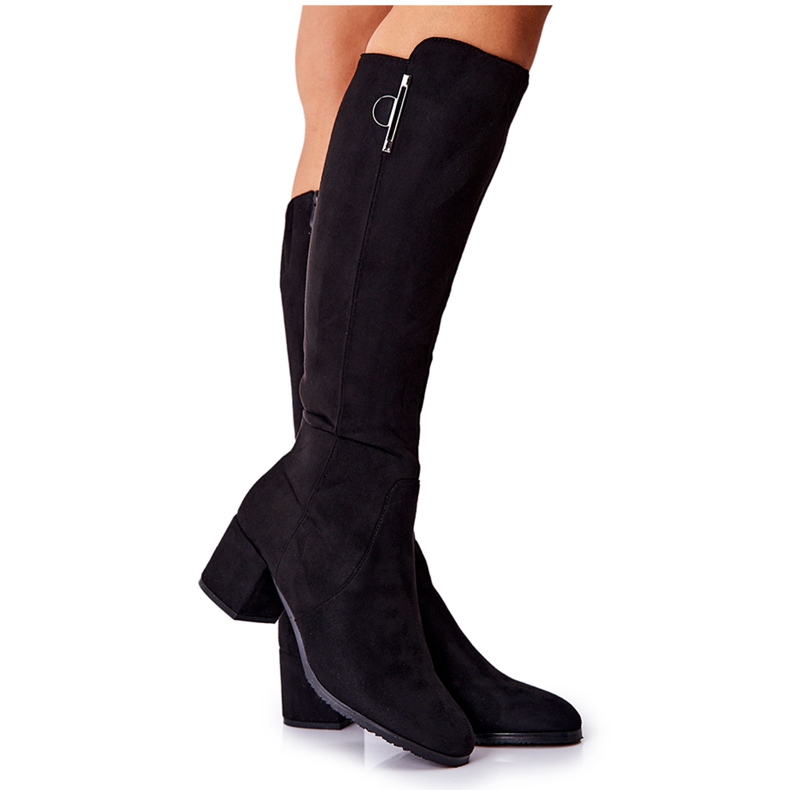 PG1 Botas Ante Con Cremallera Negro Magnizio PG1 Botas Ante Con Cremallera Negro Magnizio