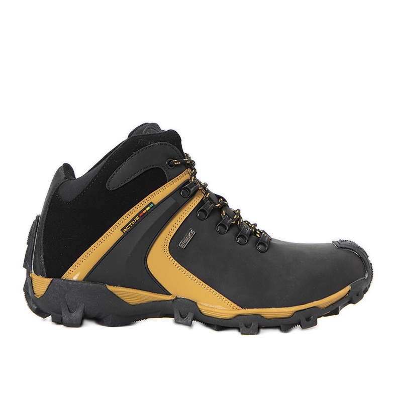 Calzado deportivo con aislamiento de hombre Black Barry negro amarillo Calzado deportivo con aislamiento de hombre Black Barry negro amarillo