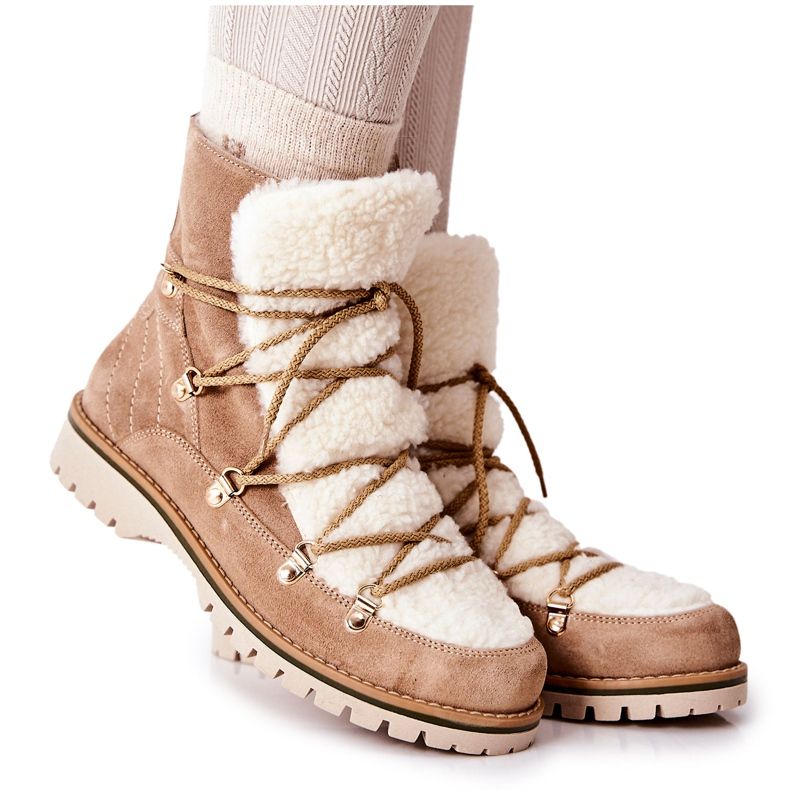 Botas de abrigo Trappers Beige Jiliana Botas de abrigo Trappers Beige Jiliana
