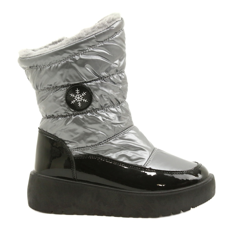 Botas de nieve para mujeres copos de nieve Filippo DBT3404 Negro y plata Botas de nieve para mujeres copos de nieve Filippo DBT3404 Negro y plata