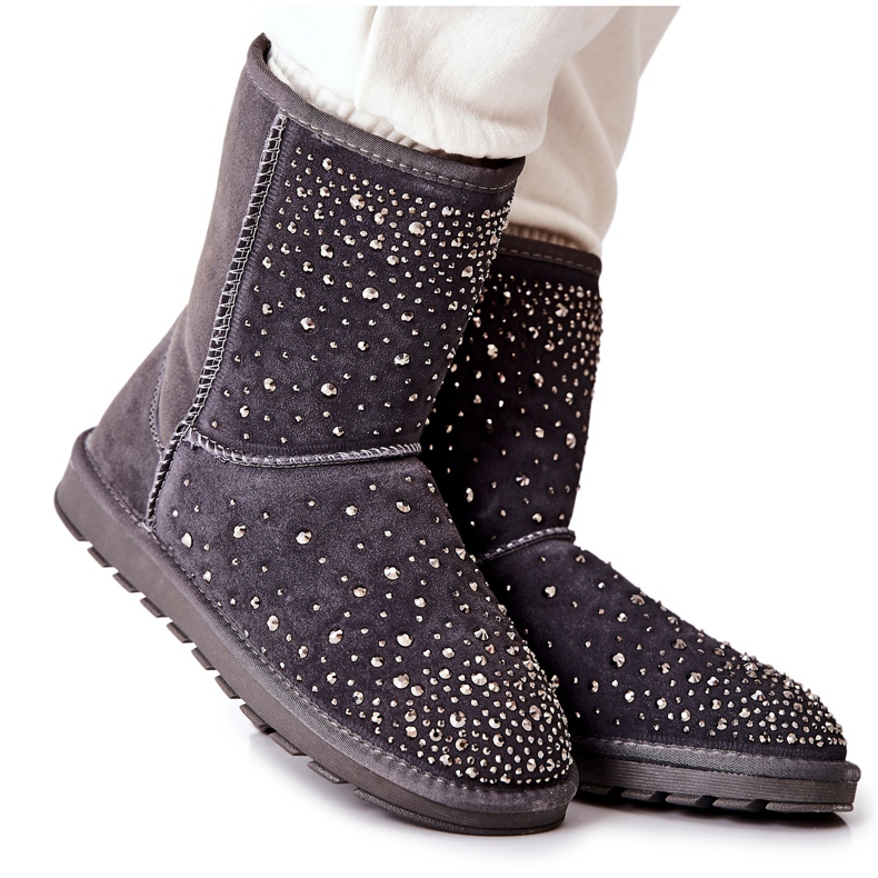Warm Mukluki Con Jets Gris Mariella plata