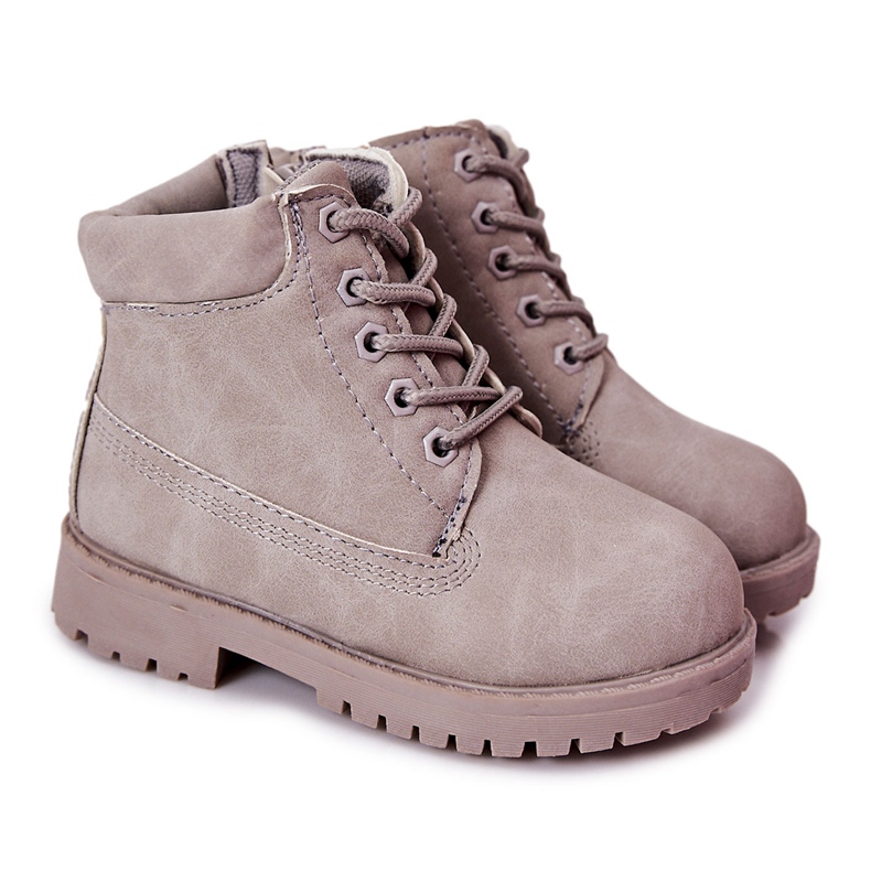 FR1 Botas Trappers Infantiles con Cremallera Gris Dexter FR1 Botas Trappers Infantiles con Cremallera Gris Dexter