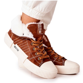 Zapatos deportivos con aislamiento para mujer Big Star II274152 Camel marrón