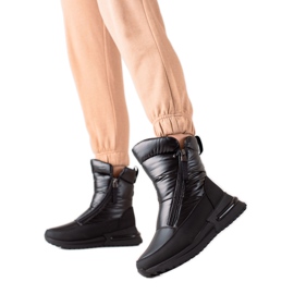 Weide Botas de nieve negras casuales negro