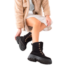 TRENDI Botas ante negro