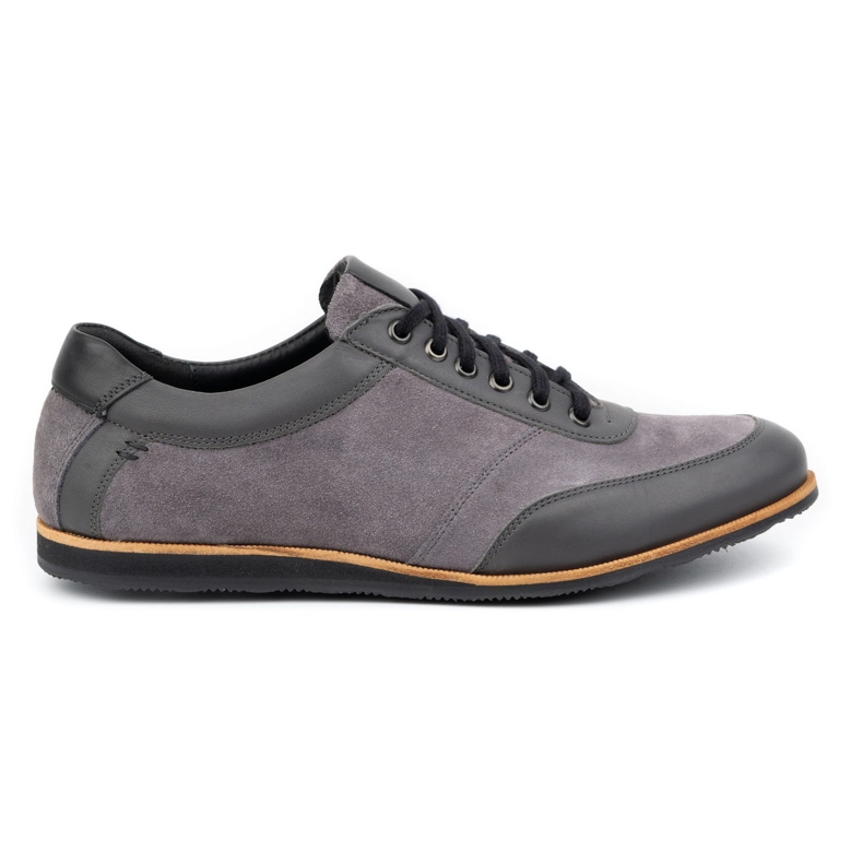 Olivier Zapato piel hombre gris 7007KB