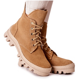 PF1 Botas de ante abrigadas Camel Annabeth beige