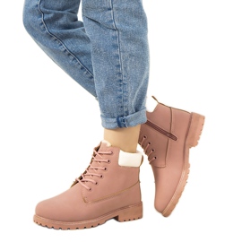 Botas de montaña de mujer con aislamiento Gigliola rosa rosado