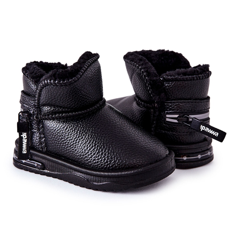 PA1 Botas de nieve para niños Black Frosty negro