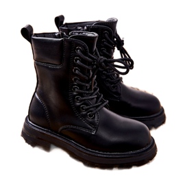 FR1 Botas Infantiles Clásicas Negras Con Cremallera Clarika negro