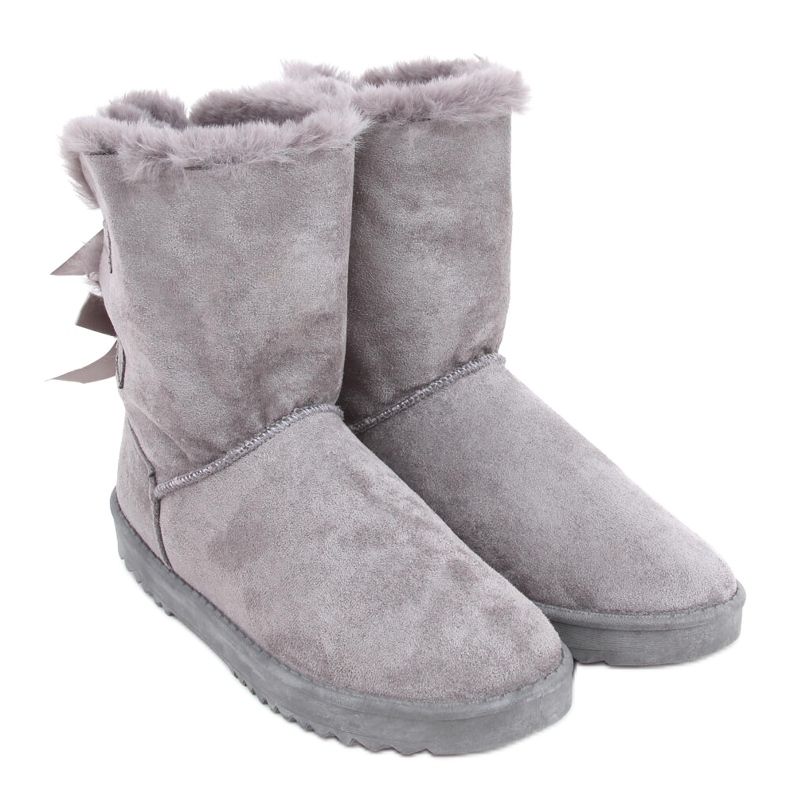 Botas de nieve para mujer con lazos Tosse Grey gris Botas de nieve para mujer con lazos Tosse Grey gris