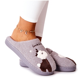 WJ1 Zapatillas calentitas Reindeer Grey Jilly marrón gris