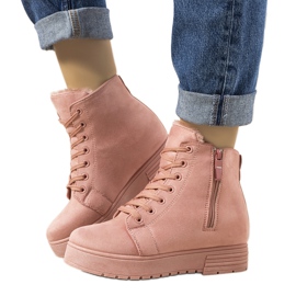 Deportivas rosas con cuña Lara rosado