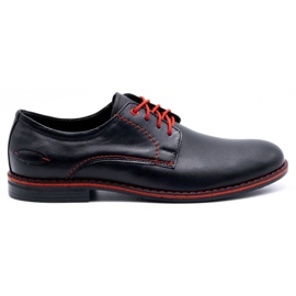 Olivier Zapatos negros elegantes para hombre 296LU