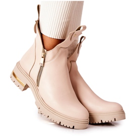PA2 Botas Calientes Con Corte Crolisia Beige