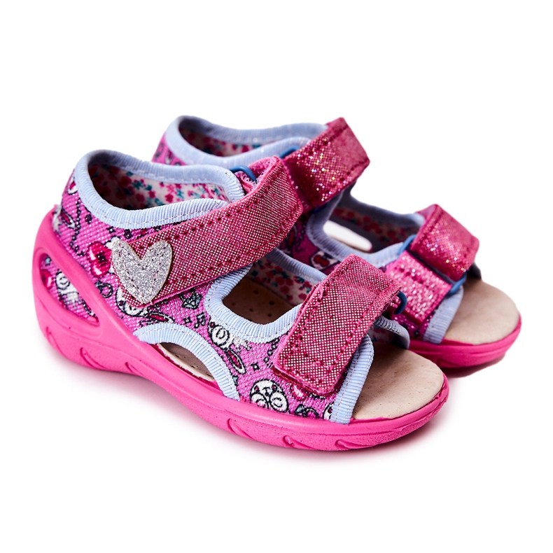 BEFADO S.A. Sandalias Befado Con Velcro 065X147 Rosa rosado
