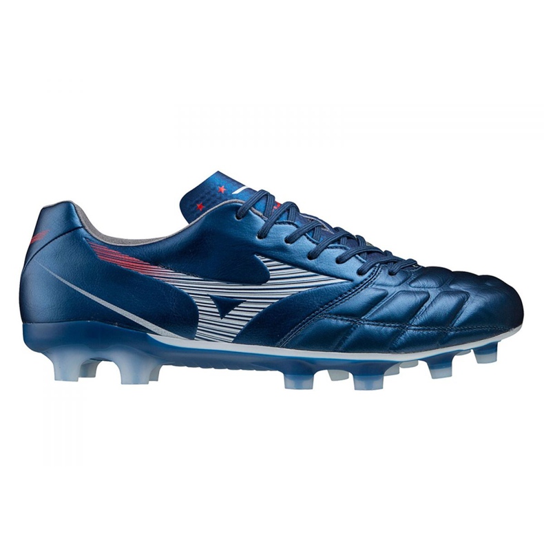 Botas de fútbol Mizuno Rebula Cup Next Generation Japan Fg M P1GA217014 azul marino azul marino