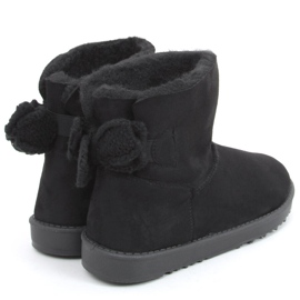 Emusy con lazo de lana Kelly Black negro