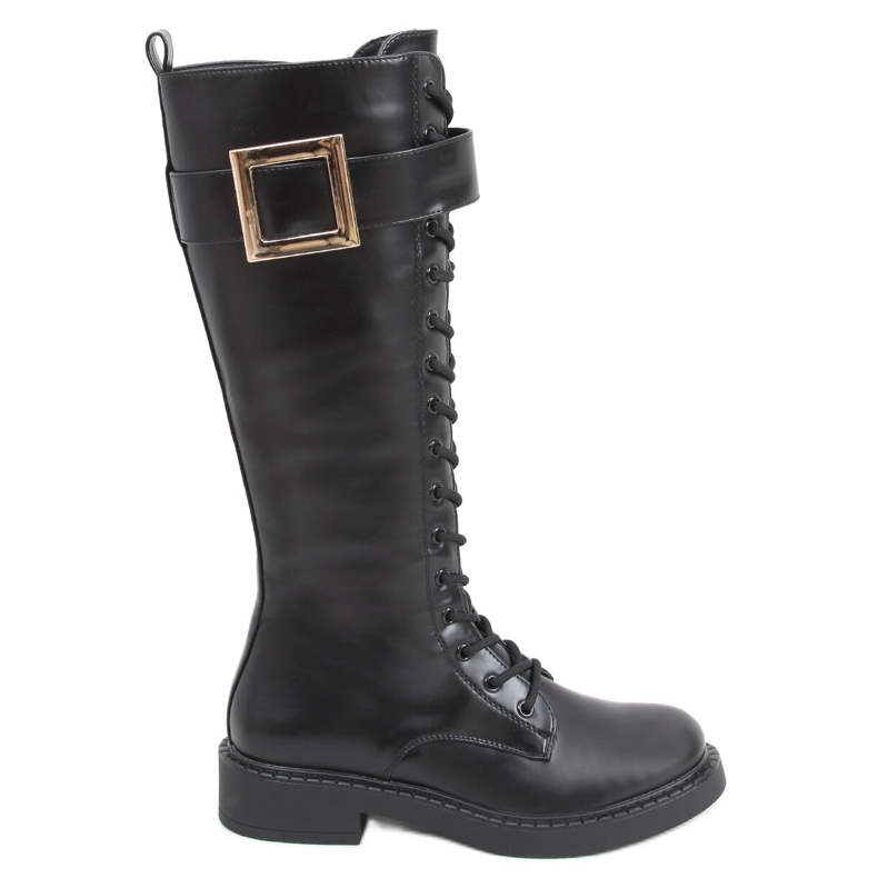 Botas con cordones Naomi Black negro Botas con cordones Naomi Black negro