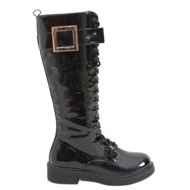 Bota charol Beth BLACK-1 negro