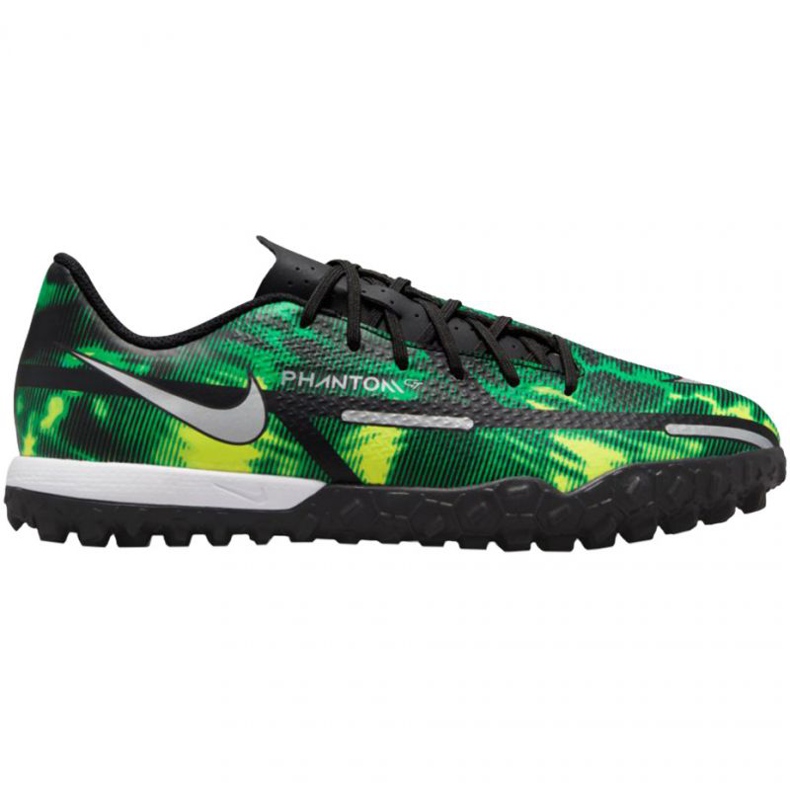 Zapatillas de fútbol Nike Phantom GT2 Academy Tf Jr DM0739 003 multicolor verde Zapatillas de fútbol Nike Phantom GT2 Academy Tf Jr DM0739 003 multicolor verde