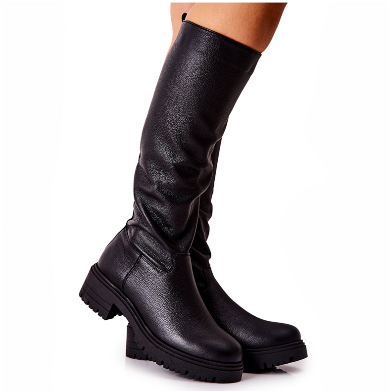 Botas de piel Negra Nicole 2685 negro