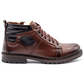 Mario Pala Botas de invierno de hombre marrón 865MP