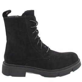 Trabajadores con cordones de Zoe Black negro