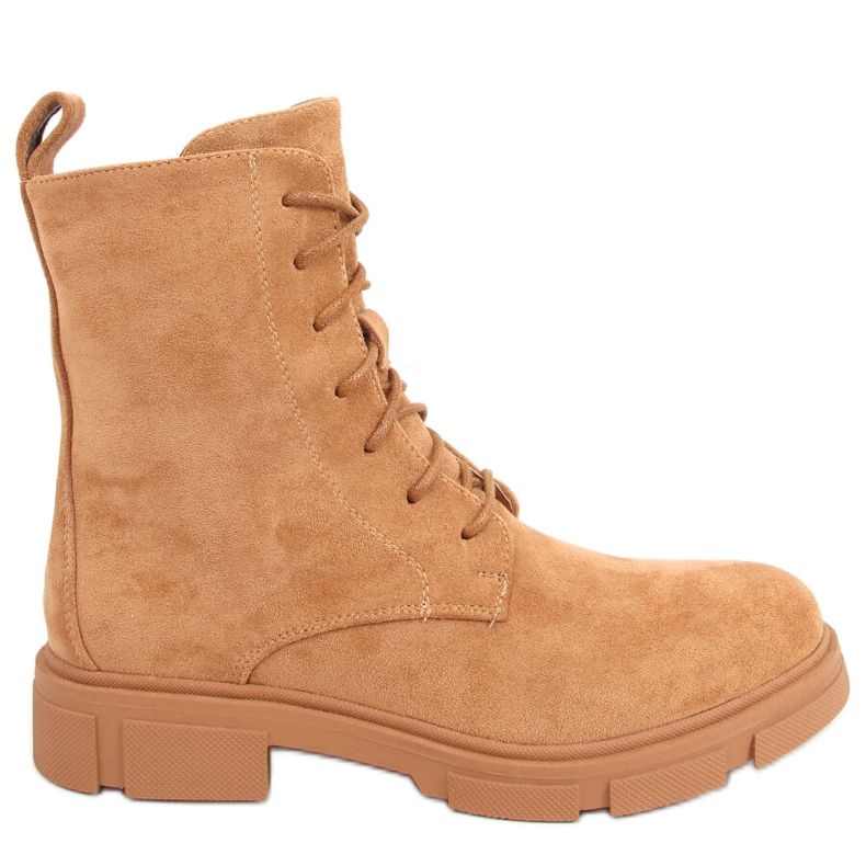 Trabajadores con cordones de Zoe Camel marrón Trabajadores con cordones de Zoe Camel marrón