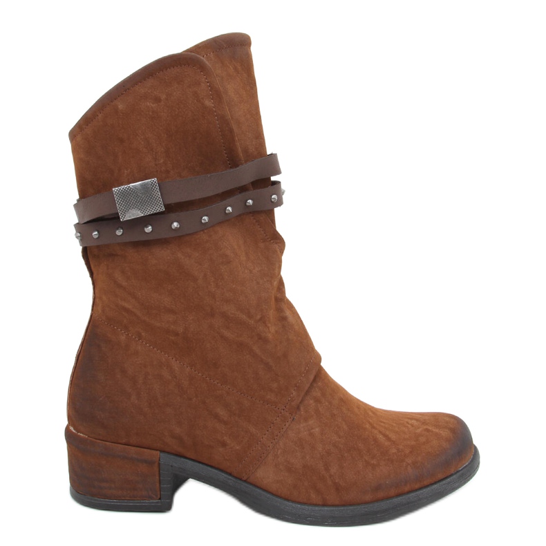 Botas militares de mujer Aina Camel marrón