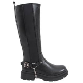 Botas de montar de mujer Yuna Black negro