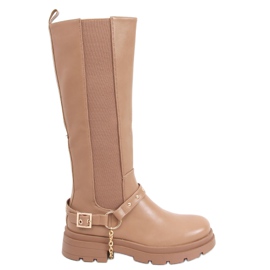 Botas de montar para mujer Yuna Camel marrón