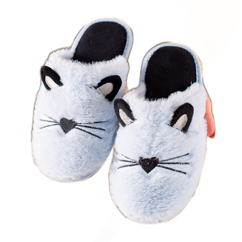 Evento Pantuflas Gato Azul negro