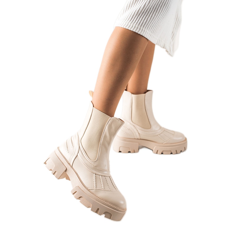 Seastar Botas beige sin cordones