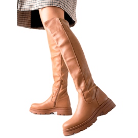 Sixth Sense Botas de camello de moda beige