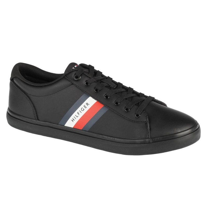 Tommy Hilfiger Zapatos Essential Leather Vulc Stripes FM0FM03722-BDS negro