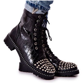 WT1 Botas negras Sorela con cremalleras negro
