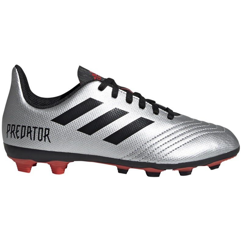 Botas de fútbol adidas Predator 19.4 FxG Jr G25822 plata