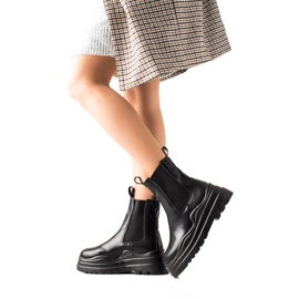 TRENDI Botines Chelsea en la plataforma de moda negro
