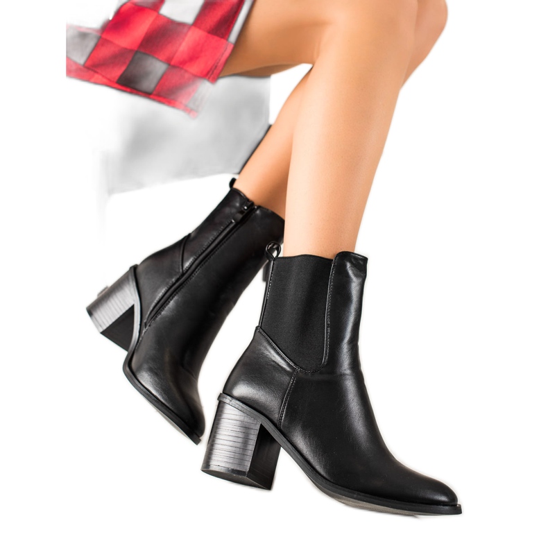 Laura Mode Botas elegantes negro