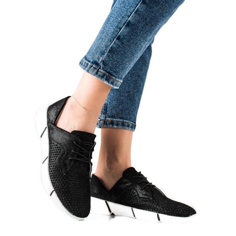 Evento Zapatos de cuero negros con cordones