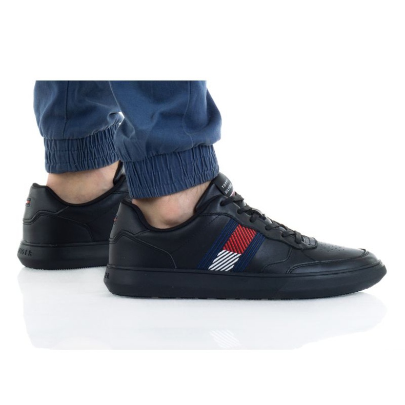 Nike Tommy Hilfiger Essential Leather Cupsole Evo M FM0FM03904 negro
