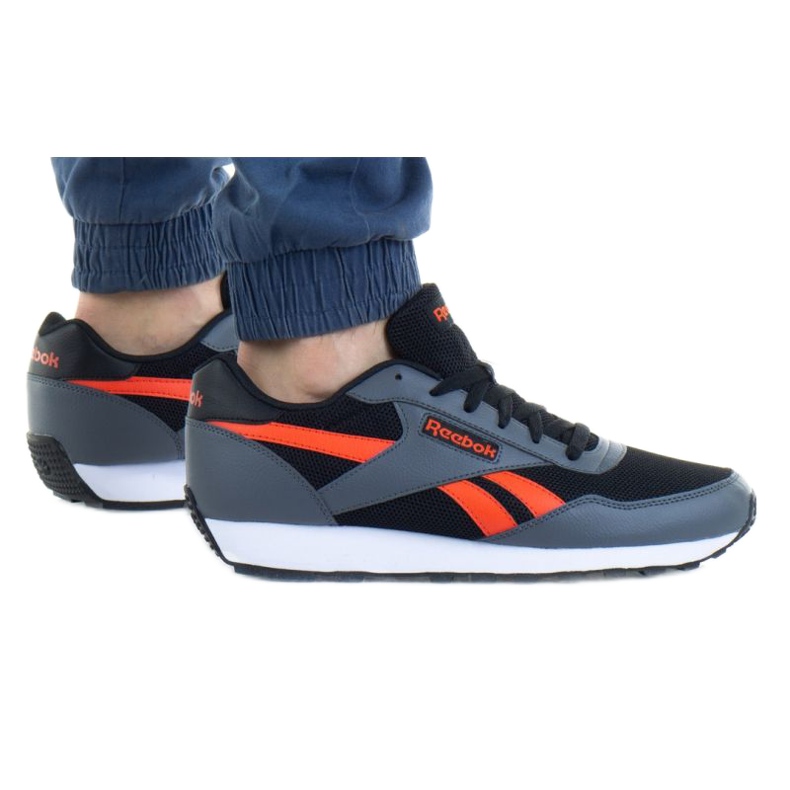 Reebok Rewind Run M GX6015 Zapatos negro azul marino azul naranja gris