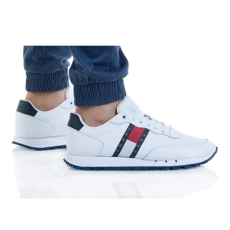 Tommy Hilfiger Zapatos Tommy Jeans Leather Ybr M EMOEM00989 blanco rojo azul marino