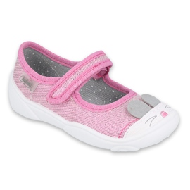 Calzado infantil befado 209P034 rosado plata