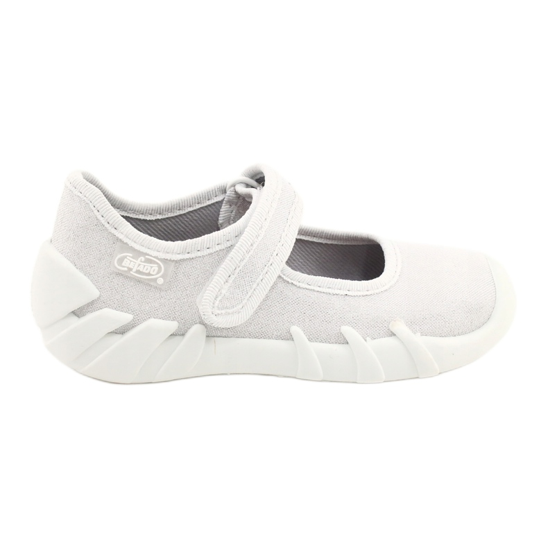Zapatos speedy plateados para niños befado 109P222 blanco plata