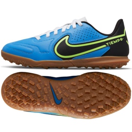 Zapatillas de fútbol Nike Tiempo Legend 9 Club Tf Jr DA1334 403 multicolor azul